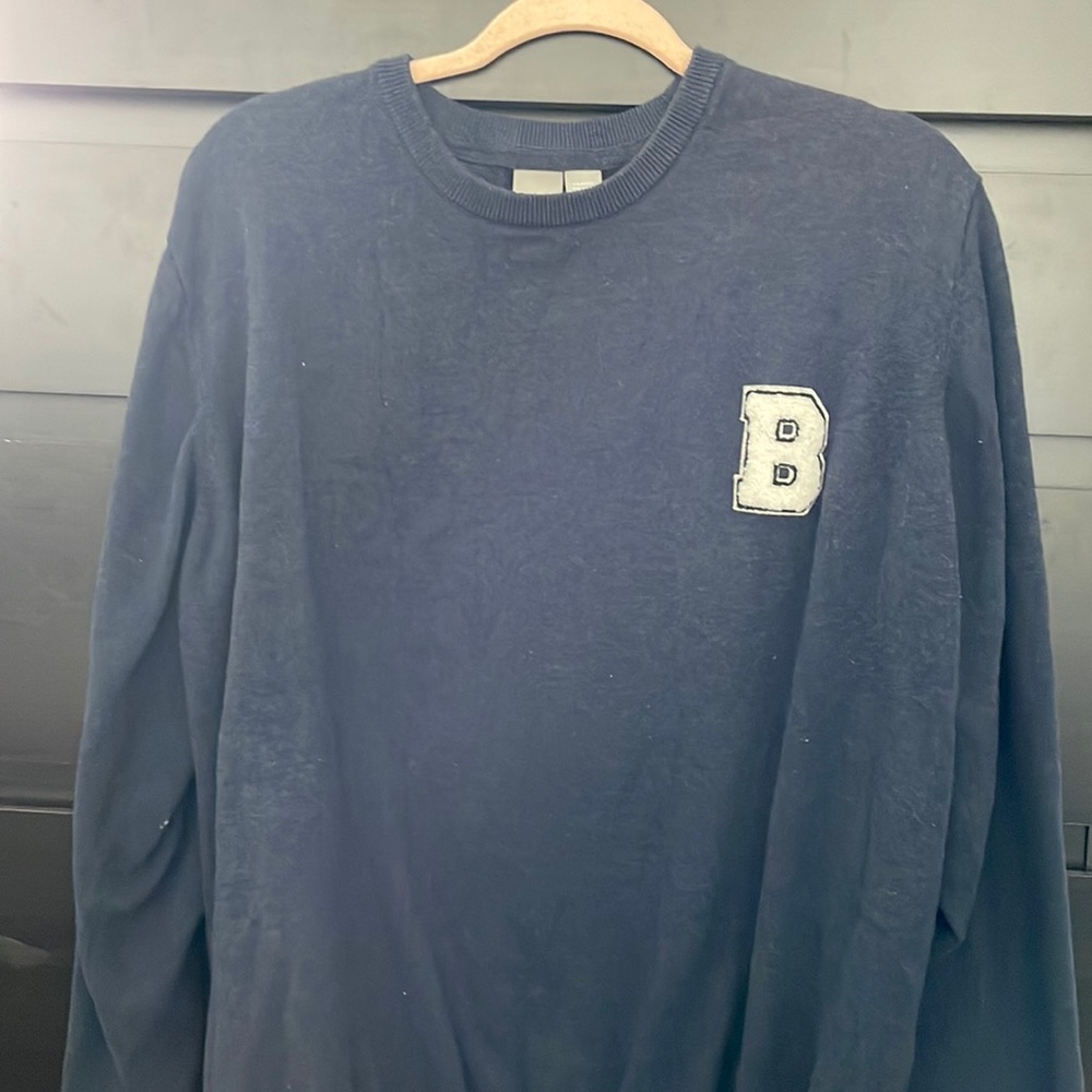 Bench Navy Blue Varsity Letter Sweater